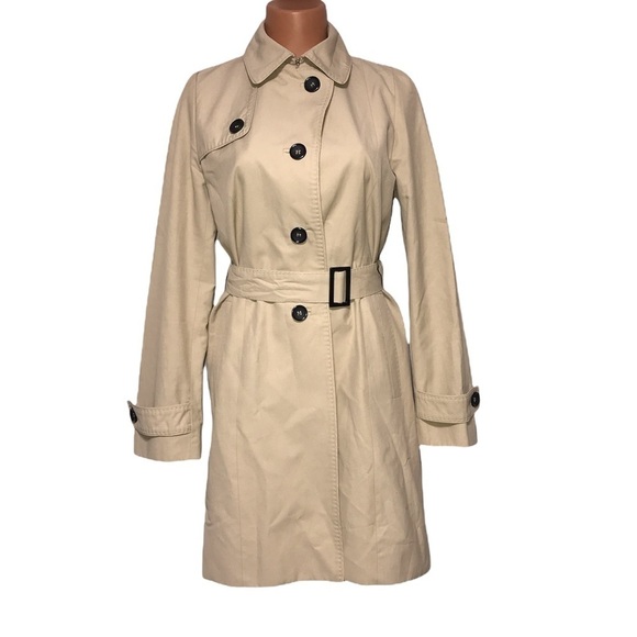 Cinzia Rocco Belted Over Coat Tan Size 6 - Picture 3 of 11